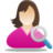 Female user search Icon